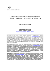 Ramon Martí d`Eixalà: un exponent de l`Escola Jurídica Catalana del