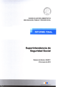 informe final n° 243-11 superintendencia de seguridad social