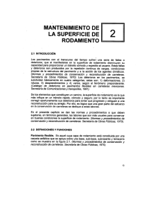 mantenimiento en la superficie de rodamiento