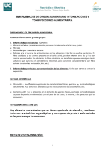 Tema 4 Intoxicaciones y toxiinfecciones alimentarias