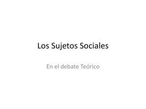 Los Sujetos Sociales - UAM-I