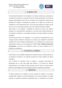 Plan de Negocios (Resumen Ejecutivo) Autores: Aura Pérez