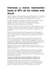 Intereses y moras representan hasta el 60% de las multas ante Sunat
