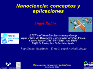 Nanociencia: conceptos y aplicaciones - Nano