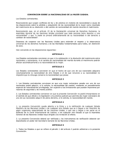 Convención sobre la Nacionalidad de la Mujer Casada