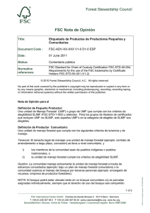 Transitory Requirements for Chain of Custody Control and Labelling