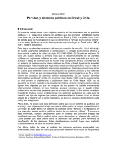 Partidos y sistemas políticos en Brasil y Chile