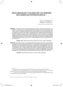 pdf Aplicabilidad y validez de las normas del Derecho internacional