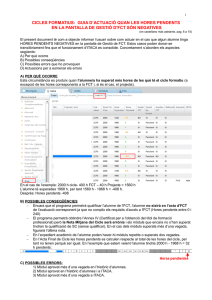 cicles formatius: guia d`actuació quan les hores pendents en la