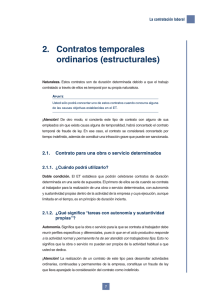 2. Contratos temporales ordinarios (estructurales)