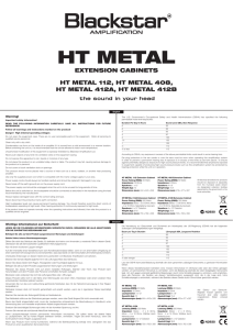 ht metal - Blackstar Amplification