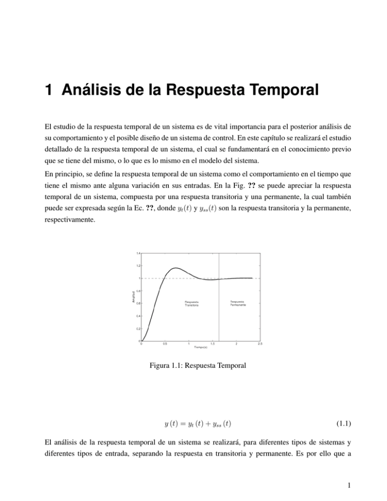 1 Análisis De La Respuesta Temporal