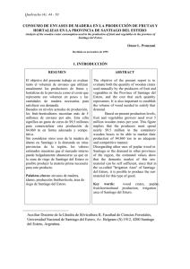 CONSUMO DE ENVASES DE MADERA EN LA PRODUCCIÓN DE