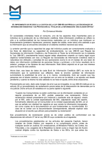 Ley 288-05 Ilusi n îptica Impe dimento Acceso a la Justicia