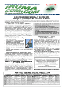 INFORMACION PRECISA Y CORRECTA