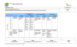 Usuario No establecidos pero necesario Legales y Reglamentarios