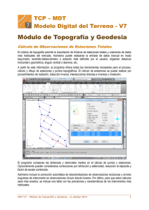 Módulo de Topografía y Geodesia