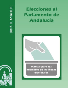 Manual para los miembros de las mesas electorales