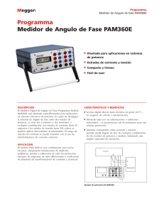 Programma Medidor de Angulo de Fase PAM360E