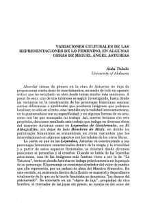 Variaciones Culturales de las representaciones de lo femenino, en