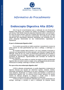 Informativo do Procedimento Endoscopia Digestiva Alta