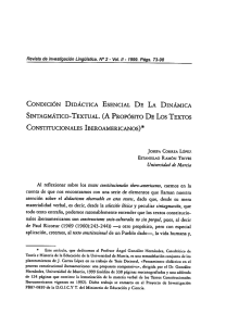 CONDICIÓN DIDÁCTICA ESENCIAL DE LA DINÁMICA