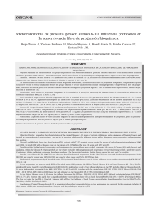 Adenocarcinoma de próstata gleason clínico 8