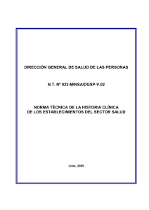 normas tecnicas de historia clinica - INSN Instituto Nacional de