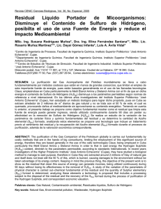 TITULO: Residual líquido portador de micoorganismos: Disminuye