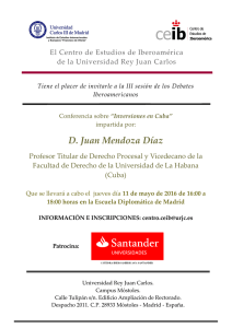 D. Juan Mendoza Díaz - Universidad Rey Juan Carlos
