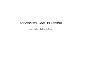 Economics and planning