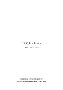 USFQ Law Review - Universidad San Francisco de Quito