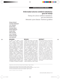 Enfermedad columna vertebral metastasica: guia de manejo