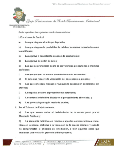 Serán apelabies las siguientes resoluciones emitidas: i. Por el Juez