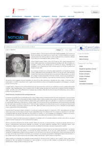 Fallece la pionera de la astronomía chilena
