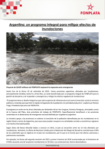 Argentina: un programa integral para mitigar efectos