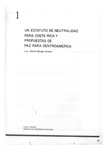 un estatuto de neutralidad para costa rica y propuestas de paz para