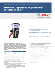 SOLO461 Dispositivo de prueba del detector de calor