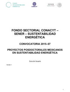 fondo sectorial conacyt – sener – sustentabilidad energética