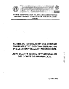 comité de información del órgano administrativo desconcentrado de