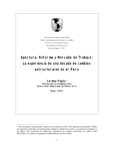 Apertura, Reforma y Mercado de Trabajo - Inter