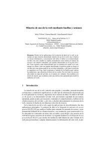 Minería de uso de la web mediante huellas y sesiones