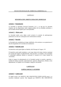 Estatutos Sociales de Ferrovial Emisiones, S.A.