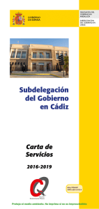 Tríptico Carta Servicios de la Subdelegación del Gobierno en Cádiz