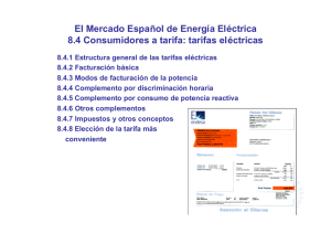El Mercado Español de Energía Eléctrica 8.4.2 Facturación
