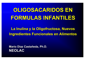 uso de oligosacaridos prebióticos en formulas infantiles