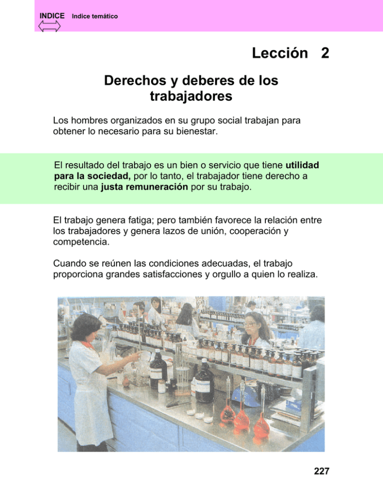 Derechos Y Deberes De Los Trabajadores