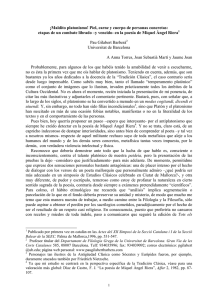 ¡Maldito platonismo! Piel, carne y cuerpo de personas concretas