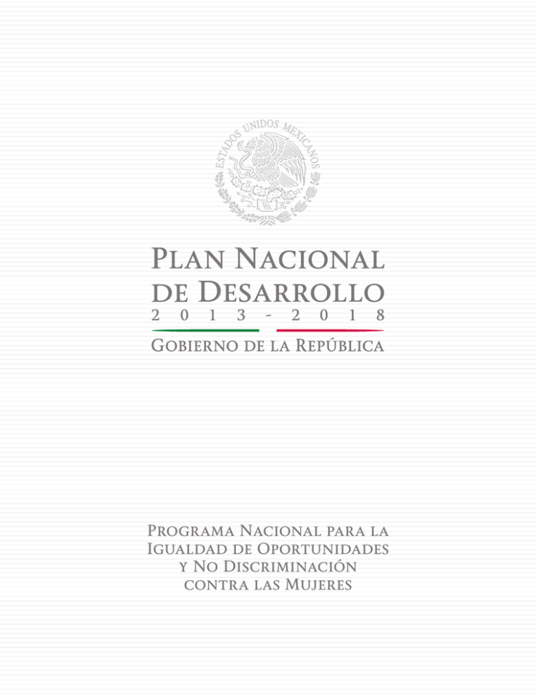 Programa Nacional para la Igualdad de Oportunidades y No