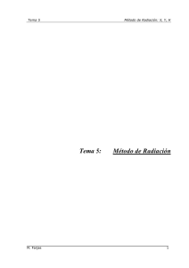 Tema 5: Método de Radiación